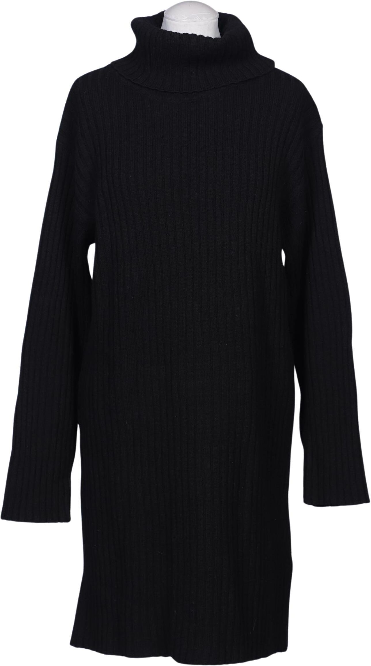 About you Damen Kleid, Schwarz, Gr. S, Schurwolle - Second Hand