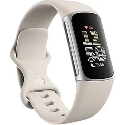 FITBIT Charge 6, Fitness Tracker, S, L, Porcelain