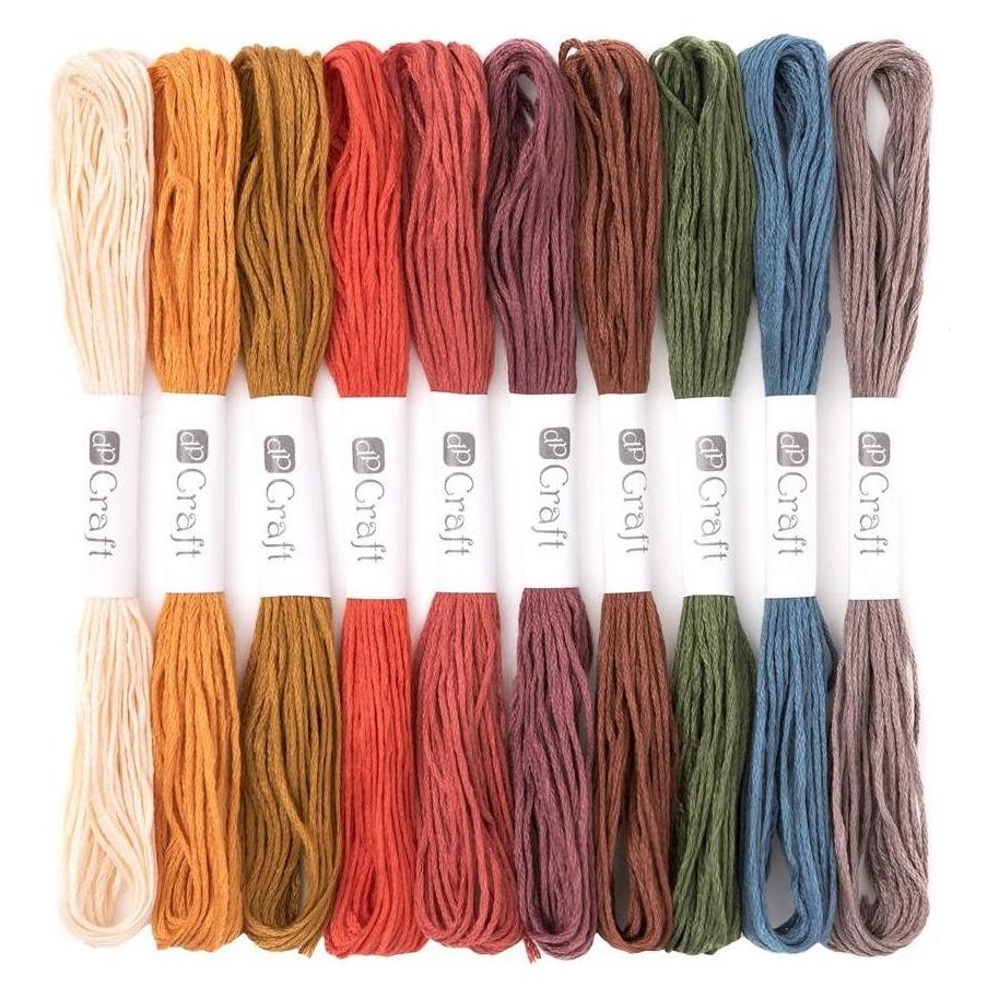 Dedra Set Vintage-Fäden 8 m 10 Stk (8 m) (DPNI-005)