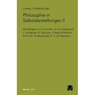 Philosophie in Selbstdarstellungen II, Taschenbuch von , Meiner, F, 978-3-7873-0342-7