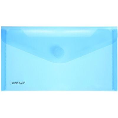 FolderSys PP-Umschlag LangDIN blau transparent