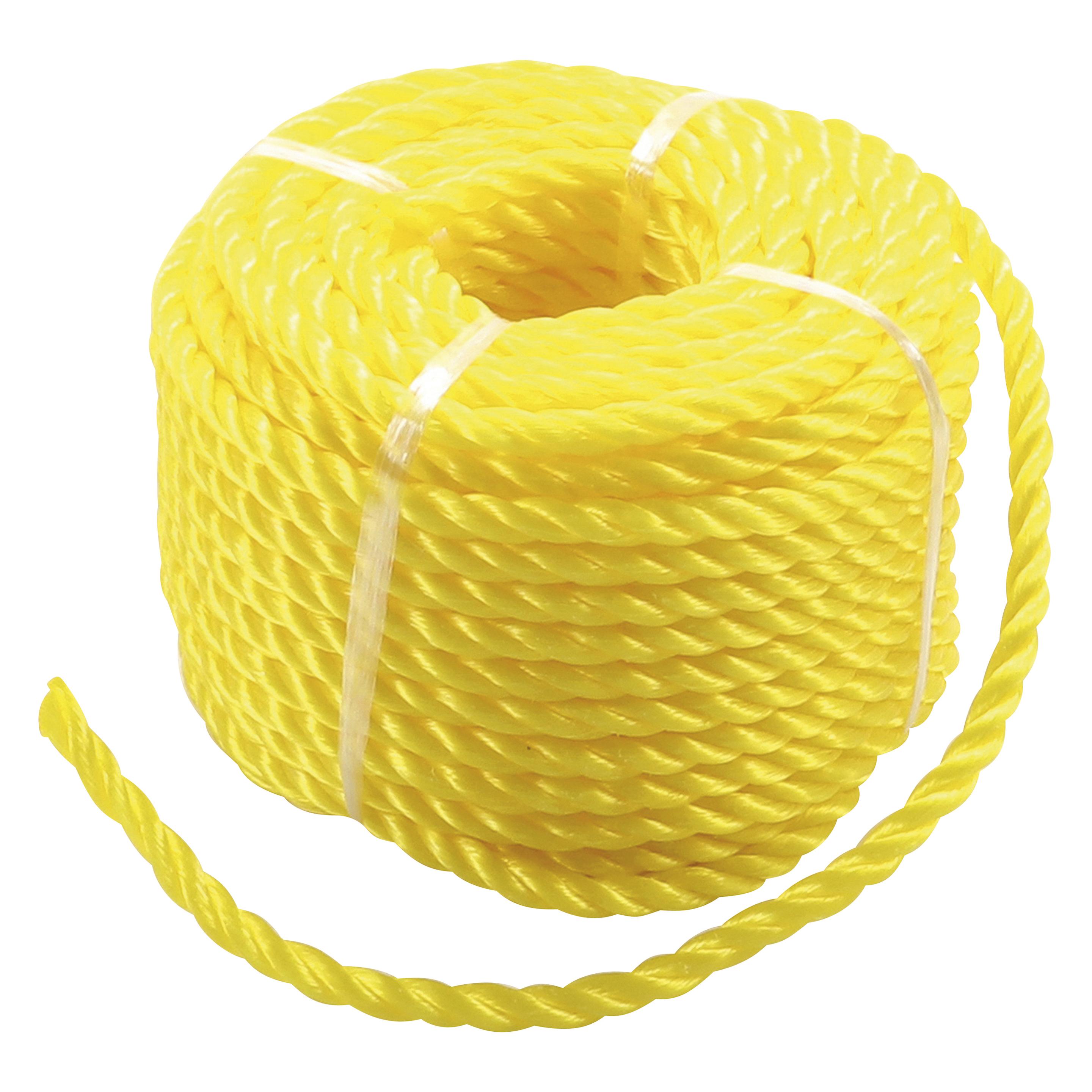 BGS Kunststoff-Seil / Allzweckseil 6 mm x 20 m gelb (20 m) (80805)