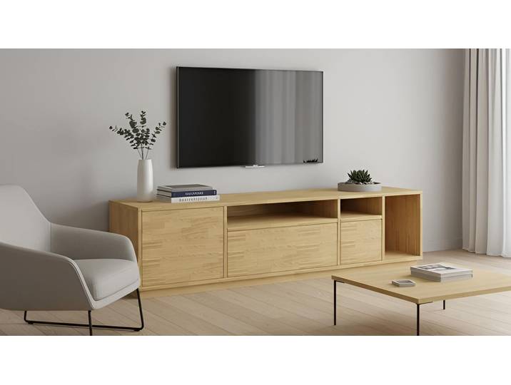 Buffet en chêne - Meubles TV en bois massif Chêne Naturel huilé