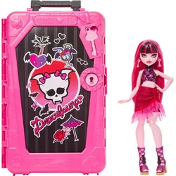 Monster High Skulltimate Secrets Gore-geous Oasis Spielset, Draculaura-Puppe und Zubehörteile