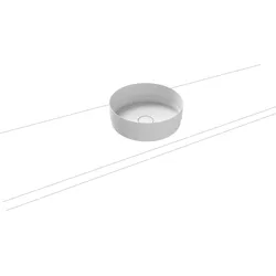 Kaldewei NUEVA Waschtisch-Schale, alpinweiß, Perl-Effekt, Ø 380 mm, ohne Überlauf