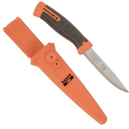 Bahco SB-2446 Allzweckmesser Schwarz/Orange Klingenlänge 102mm