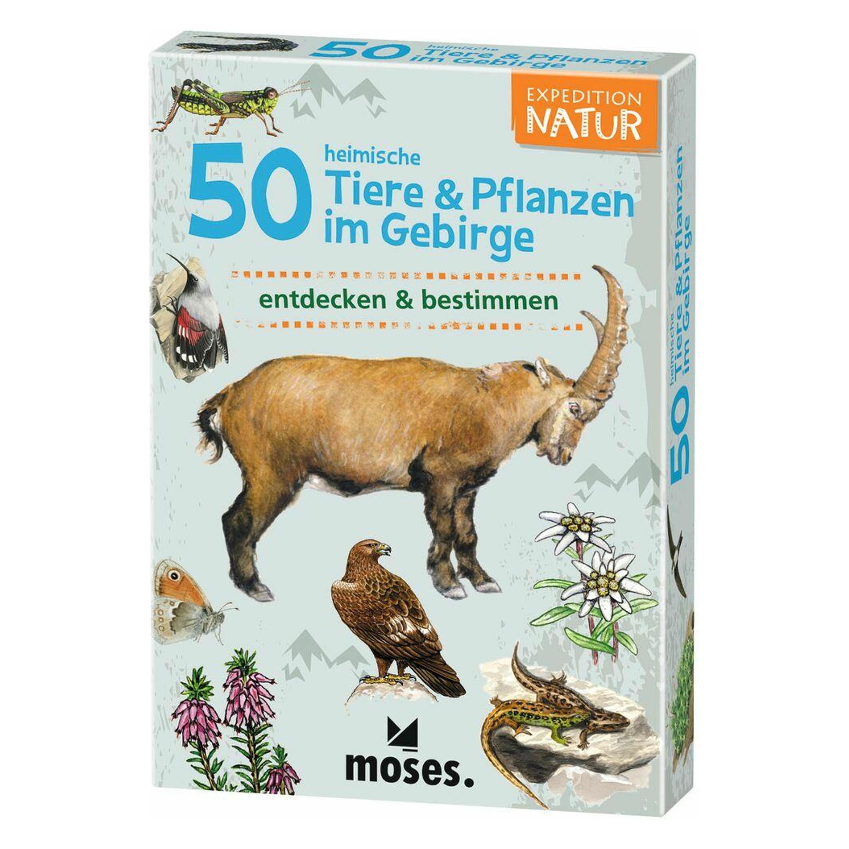 Moses Expedition Natur 50 heimische Tiere & Pflanzen im Gebirge (Deutsch, 1 - 20 Spieler) (MOS09762)