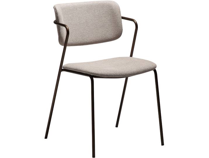 DAN-FORM Stuhl 2er-Set Zed grau Stoff