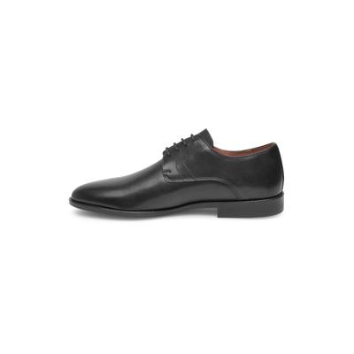 Schnürschuh HENRY STEVENS "Wallace PD", Herren, Gr. 45, Leder, schwarz, Kalbsleder, Schuhe Schnürschuh