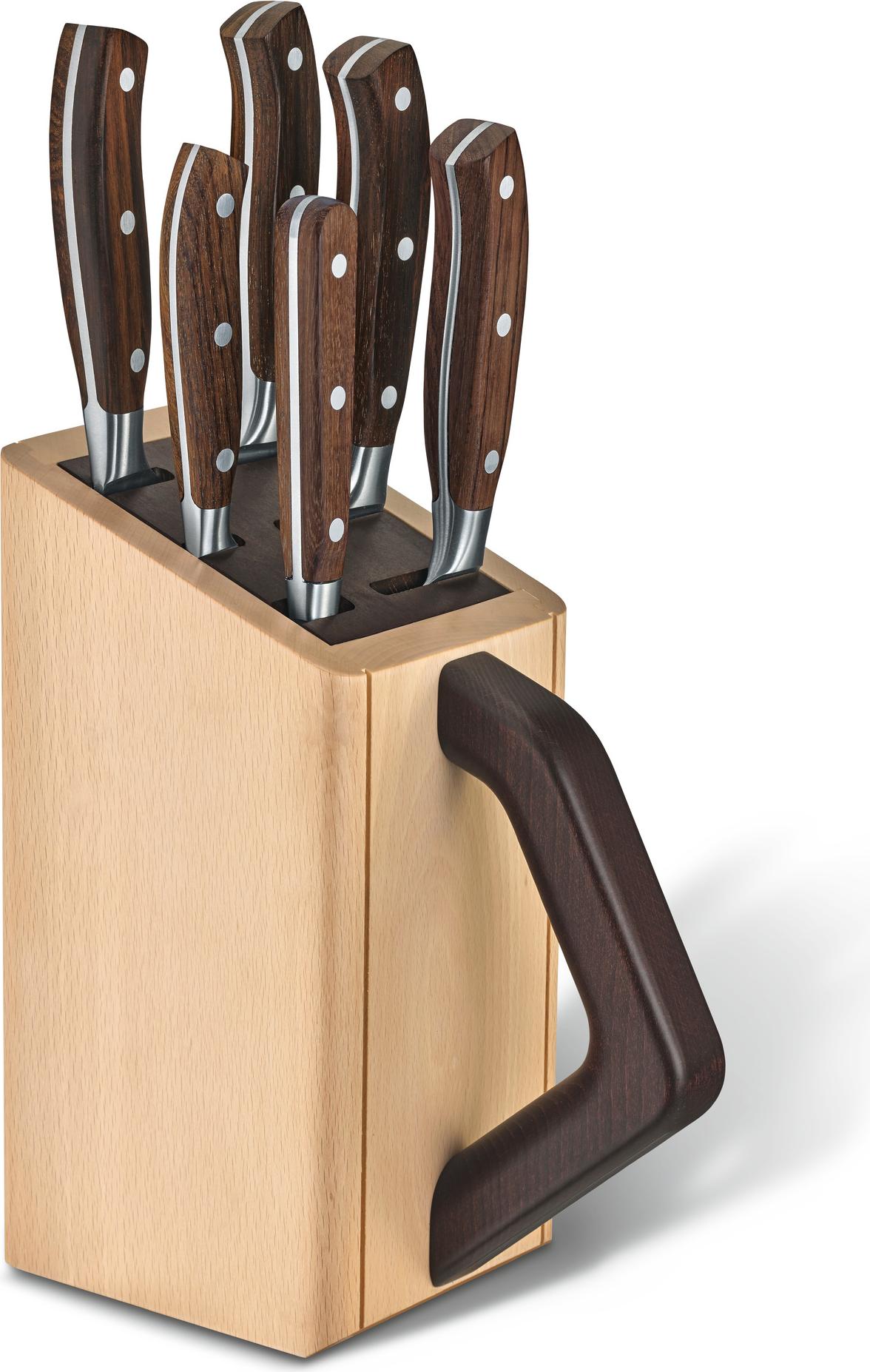 Victorinox Grand Maître, Schlitzmesserblock, Buche, Rosenholz, Holz, Rechteck, 120 mm, 227 mm