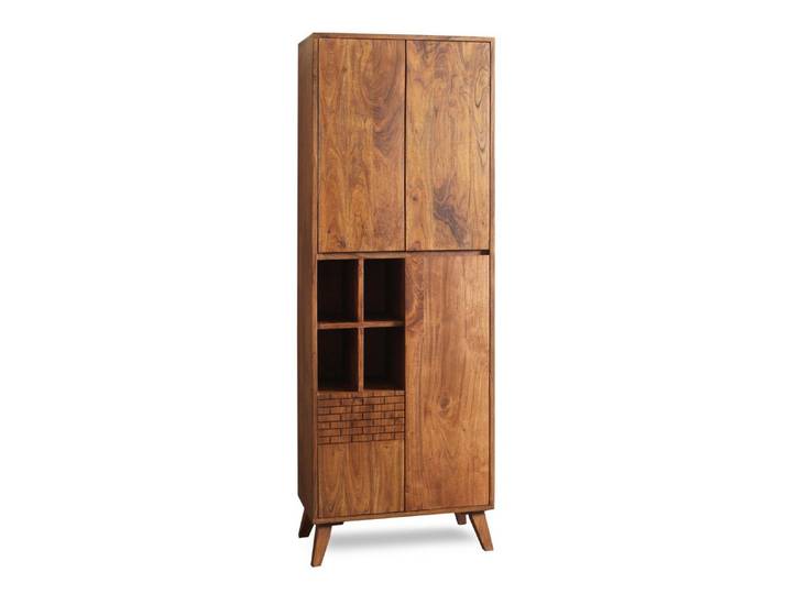 WOLF MÖBEL Hängeschrank BRICK Bad Schrank 4 Türen / 4 Ablagen (60 x 32 x 180)