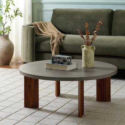 "SAFAVIEH Basilio 35.5-Inch Wood Coffee Table, Modern - 36"" W x 36"" D x 36"" H"