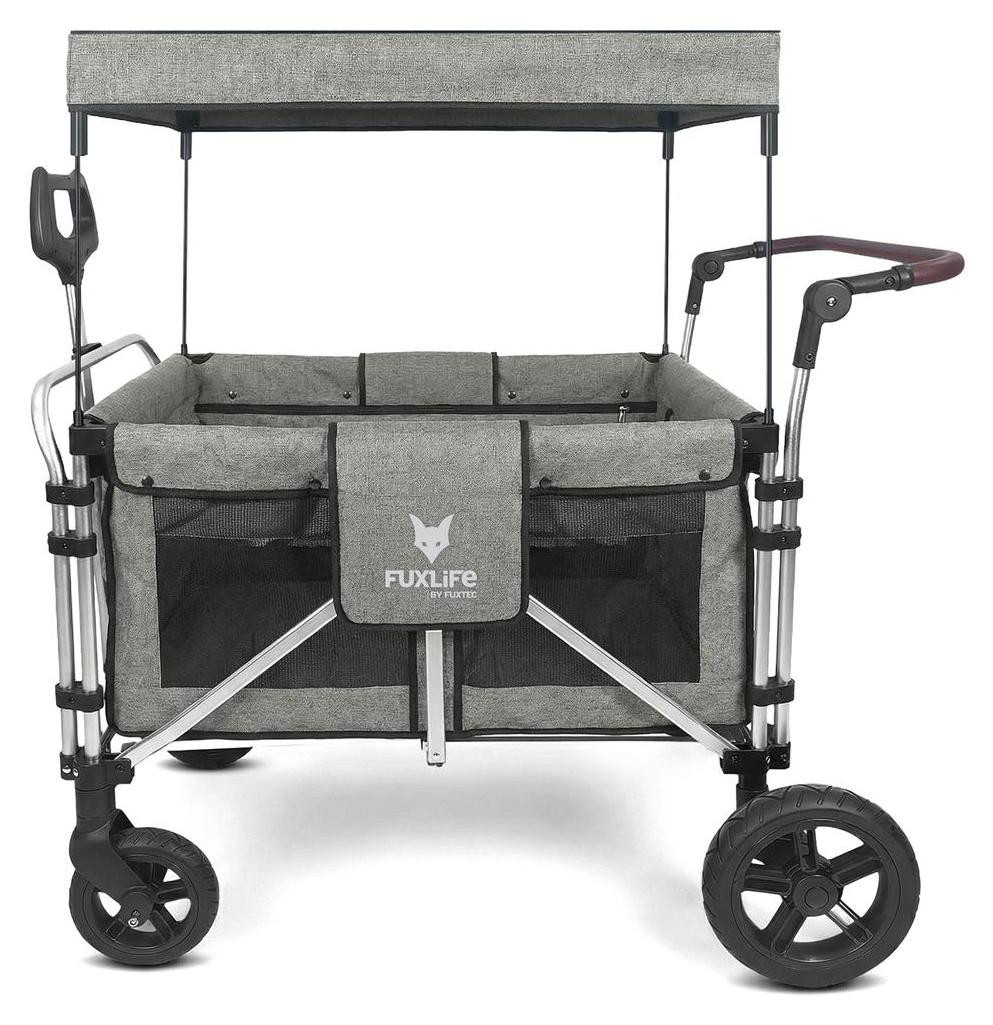 Fuxtec FX-CTXL900 Premium inklapbare bollerwagen met 4 zitplaatsen, grijs
