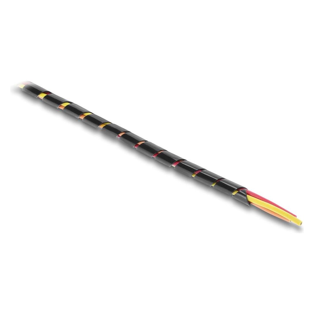 Delock Spiralschlauch 6 mm Durchmesser 10 m schwarz (Kabelspiralschlauch, 1000 cm) (22081)