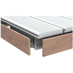 TraumGarten WPC Terrassendiele Abschlussleiste DREAMDECK BiColor Mandel
