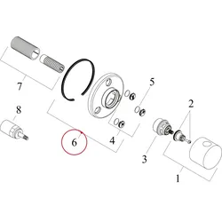 Hansgrohe Rosette Trio/Quattro Umstellung d:110mm chrom, 95563000 95563000