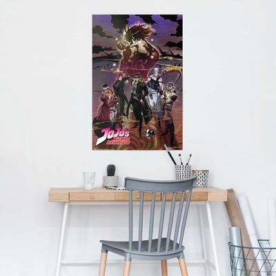 Poster REINDERS "Jojo's Bizarre Adventure", bunt (farbe bild(er): bunt), B:61cm H:91,5cm T:0,1cm, Holzwerkstoff, Bilder, Poster