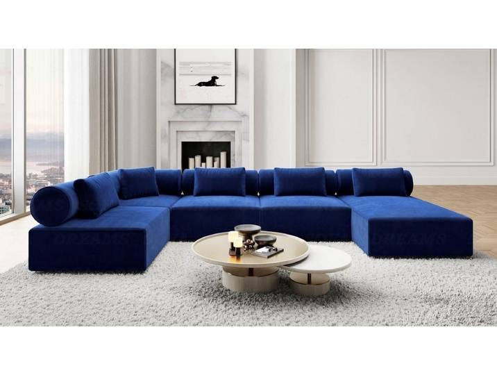 Couchlandschaft Laguardia U-Form in Stoff