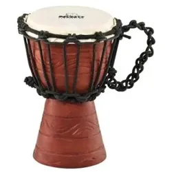 Nino Percussion NINO Water Rythm Series Original African Style Rope Tuned Wood Djembe - 4 1/2" (Perkussion), Perkussion, Braun