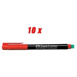 FABER-CASTELL Multimark 1513 F permanent Folienstifte 0.6 mm Rot