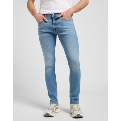 Tapered-fit-Jeans LEE "LUKE", Herren, Gr. 31, Länge 30, blau (declaration), Denim/Jeans, Obermaterial: 99% Baumwolle, 1% Elasthan, gerade, unten schmal lang, Jeans