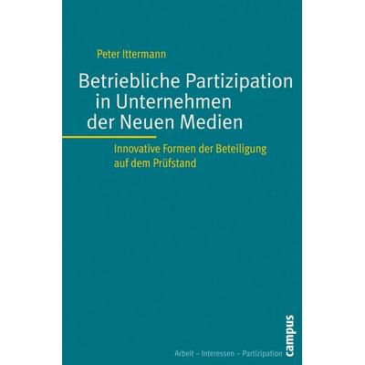 Betriebliche Partizipation in Unternehmen der Neuen Medien, Taschenbuch von Peter Ittermann, Campus, 978-3-593-38879-3