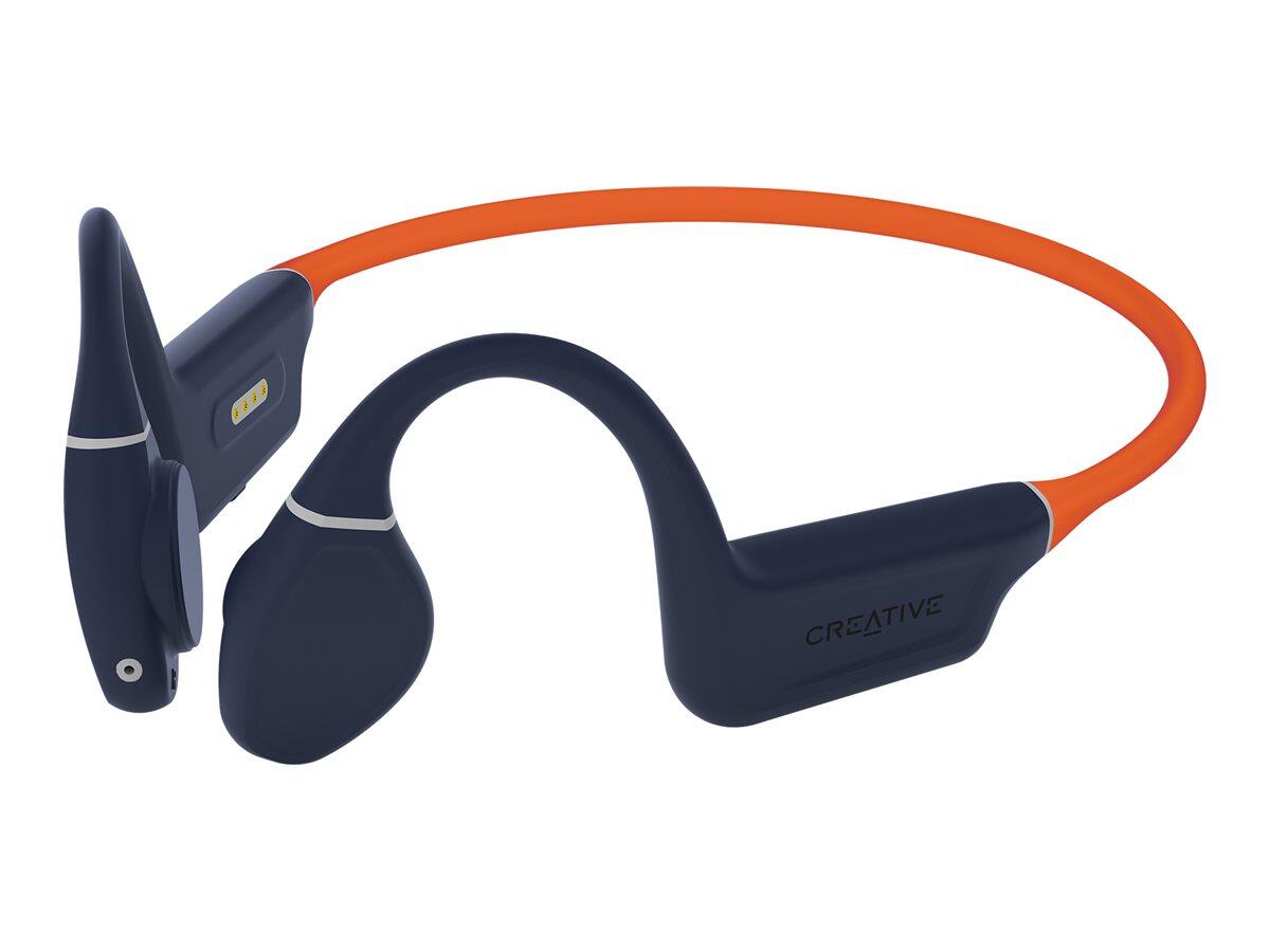 Creative Labs Creative Outlier Free Pro+ - Kopfhörer mit Mikrofon - blau/orange 51EF1081AA002