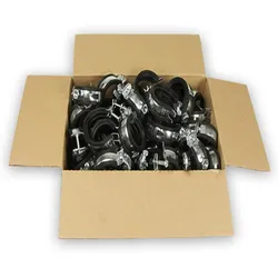 Rohrschelle, Gelenkschelle ganzer Karton mit 100 Stück (Ausführung: für 48-53 mm Rohr-Ø)