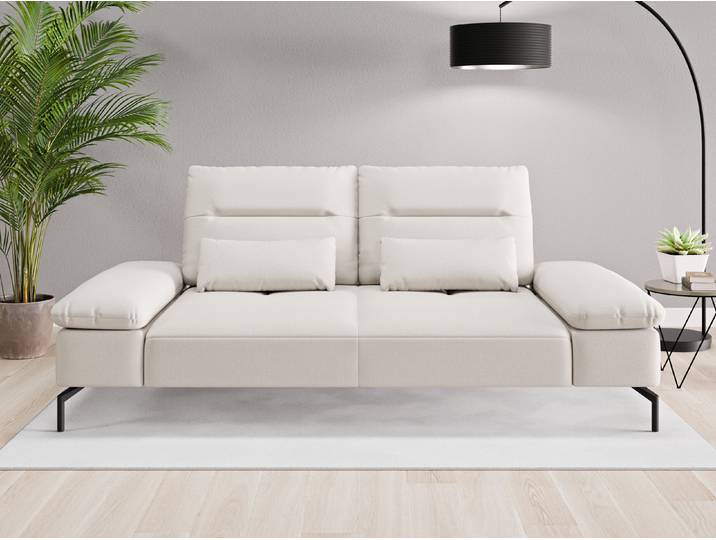 Einzelsofa Tokio - Grau (Graubeige) - Feiner Mikrofaserstoff