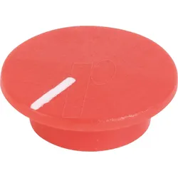 CLIFF CL1768 - Kappe, Ø 19 mm, rot, weißer Strich