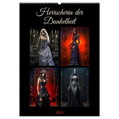 Herrscherin der Dunkelheit (Wandkalender 2026 DIN A2 hoch), CALVENDO Monatskalender