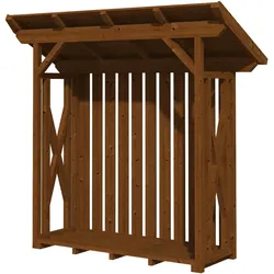Skan Holz Holzunterstand Lars 1 nussbaum