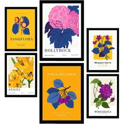 POSTER Set Mit 6 Blumen Gewächshaus A3 & A4 Rahmenlos