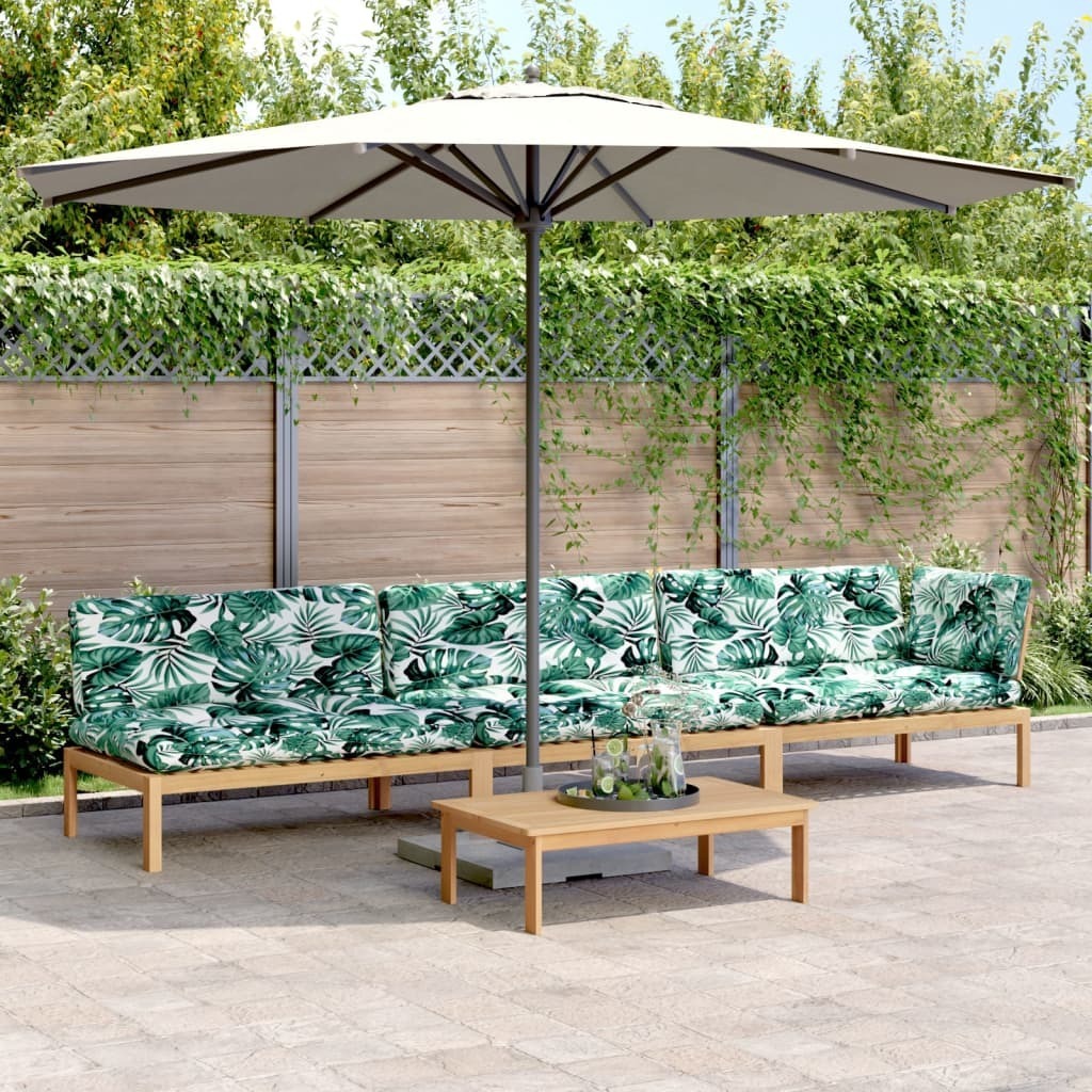 Maison Exclusive - 4-tlg. Garten-Sofagarnitur aus Paletten mit Kissen Akazienholz