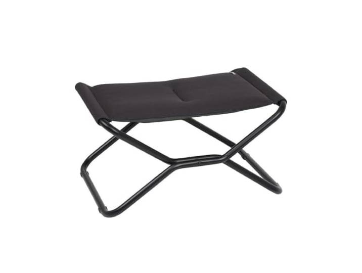 Lafuma Mobilier - Gepolsterte klappbare Fußstütze/Hocker Next - UV-beständiges AirComfort-Gewebe - Für Liegestühle auf Terrasse, Garten, am Pool - Höchster Komfort - Stahl
