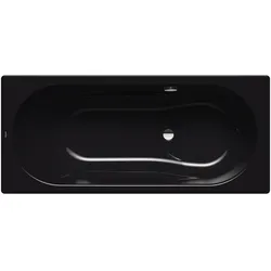 Kaldewei VAIO SET Badewanne, schwarz, 1700x700 mm, seitlicher Überlauf, Antislip-Oberfläche