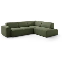 Portobello Ecksofa Halifax Cord Grün Olive