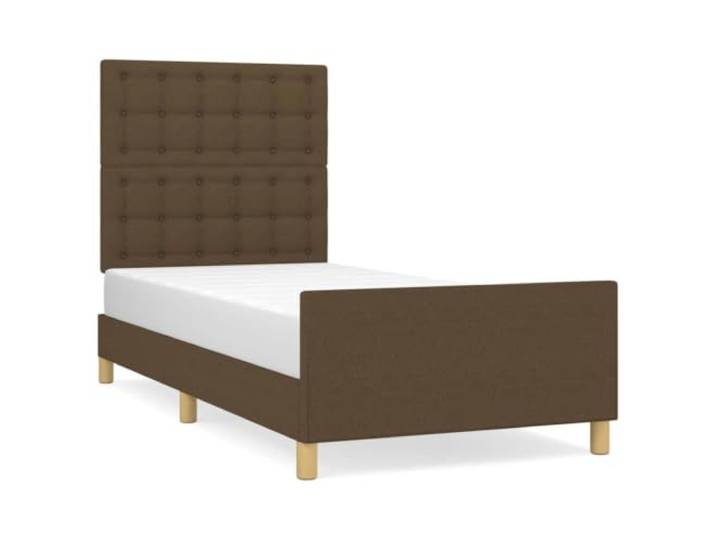 PUGYNBK Bettgestell mit Kopfteil aus Stoff, 80 x 200 cm Verstellbares Kopfteil, robuste Beine, Holzlatten, atmungsaktiv und langlebig