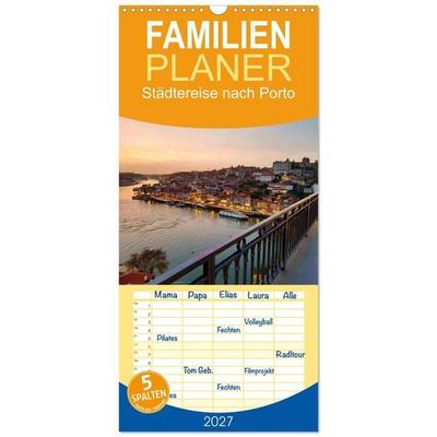 Familienplaner 2027 - Städtereise nach Porto mit 5 Spalten (Wandkalender, 21 x 45 cm) CALVENDO