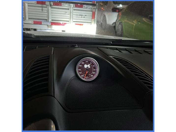 Chronomètre pour Porsche Cayenne 2010-2017, tableau de bord central, horloge, boussole, compteur électronique, accessoires.