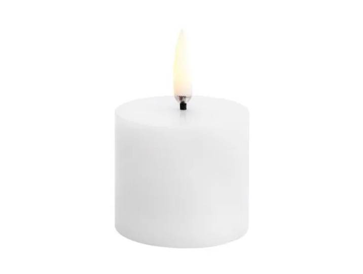 Uyuni Lighting Bougie bloc Uyuni LED blanc Ø5 cm 4,5 cm