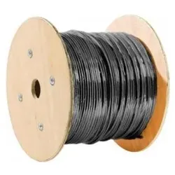 Exertis Connect Outdoor Installationskabel Cat.6A F/UTP AWG 23/1 schwarz 305m (CAT6a, 305 m), Netzwerkkabel