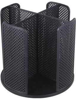 Market Central Rotating Cup Organizer With Dispenser For Coffee Cups And Lids black