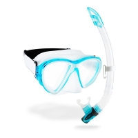 Cressi - Fiji & Gamma - Schnorchel-Set - Farbe: Clear/Aqua #