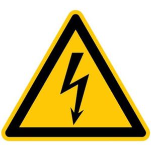 Abtec Hinweisschild ISO 7010 W012, Folie, 31,5 cm, Warnzeichen, Elektrische Spannung
