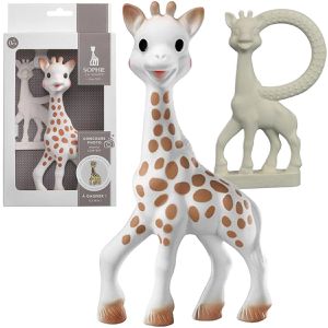 Sophie-la-Girafe Motorikspielzeug Aktivitätsset mit Beißring, Greiflinge aus Naturkautschuk & Kunststoff, ab 0 Monate