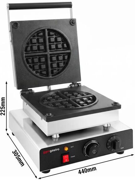 GGM Gastro Wafelijzer - Los - Handmatig - 1,75 kW - Vorm: Amerikaanse wafel - Bakplaten met tefloncoating
