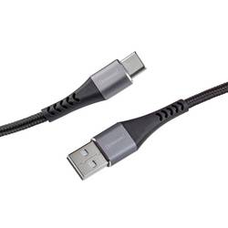 Intenso USB-Kabel USB 2.0 USB-A Stecker, USB-C® 1 m Schwarz 7900700