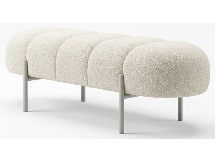 Xlmoebel Bettbank Bank modern beige komfortabel bequem Schlafzimmer praktisch (1-St., 1-tlg)
