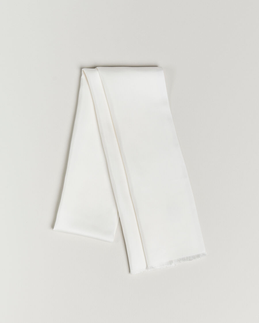 Amanda Christensen Ceremony Self Fringes Scarf White men One size Hvid